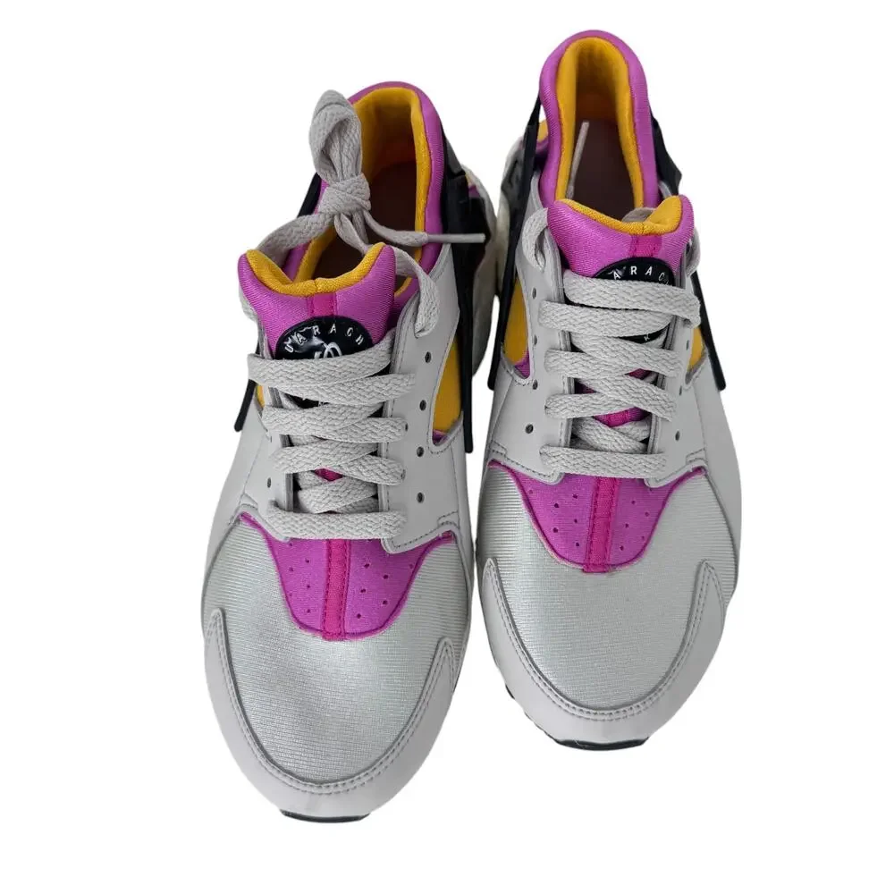 Nike Huarache Run Grade-School Running Shoes 6.5Y Light‎ Bone/Pink 654275-043